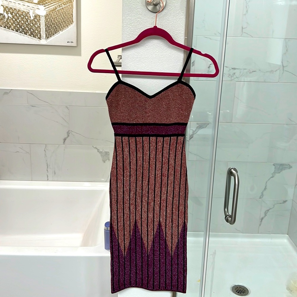 BCBG midi dress, sparkling!